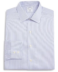 Brooks Brothers Non Iron Twin Stripe Classic Fit Dress Shirt