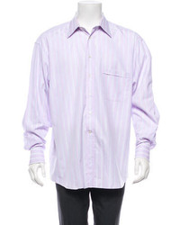 Canali Striped Button Up