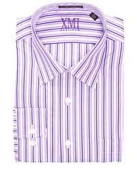 XMI Two Tone Striped Long Sleeve Dress Shirt