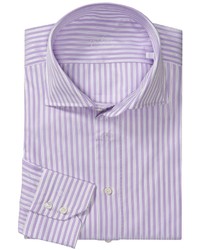 Light Violet Vertical Striped Shirt