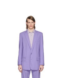 Tibi Purple Eamon Long Blazer