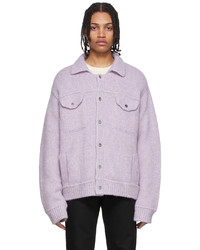 Light Violet Wool Shirt Jacket