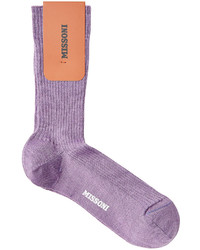 Light Violet Wool Socks