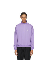 Martin Asbjorn Purple Turtleneck Sweatshirt