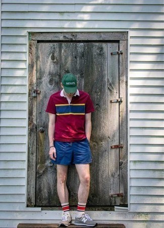 Dark Green Baseball Cap Outfits For Men In Their Teens: 