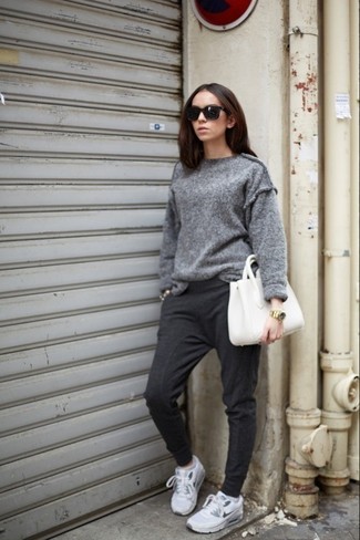 Charcoal Sweatpants Outfits For Women: 
