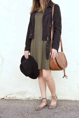 Olive Casual Dress Outfits: 