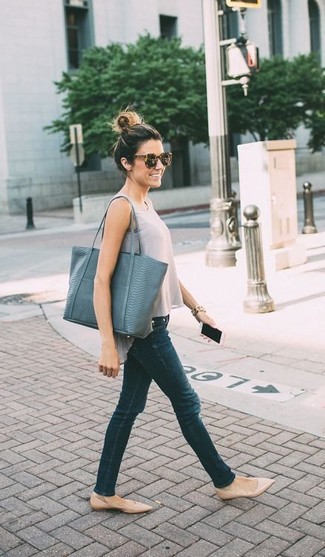 Dark Green Skinny Jeans Outfits: 