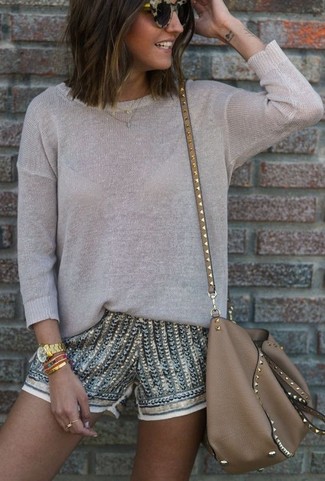 Tiered Cotton Sweater