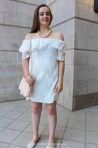 White Off Shoulder Dress Outfits: 