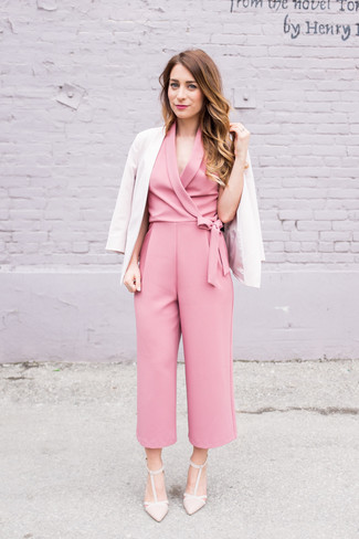Hot Pink Jumpsuit Outfits: 