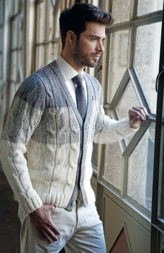 Todd Duncan Cashmere Cable Knit Shawl Cardigan