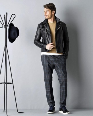 Skinny Suit Trouser In Textured Check
