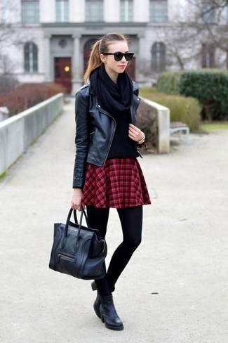 How to Wear a Red Plaid Skirt (21 looks) | Women's Fashion