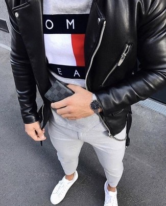 Black Vitellino Leather Jacket