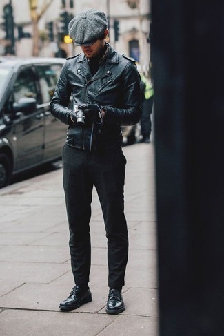 Matte Leather Biker Jacket