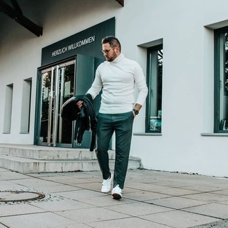 Green Relaxed Fit Trousers