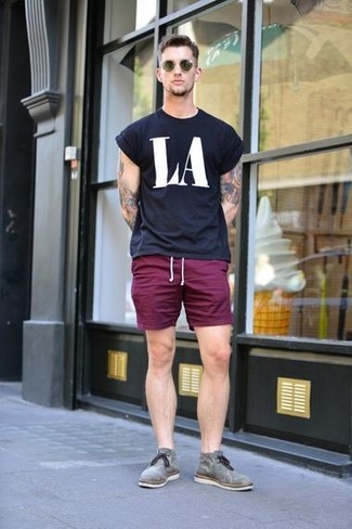 Purple Shorts Outfits For Men (36 ideas & outfits) | Lookastic