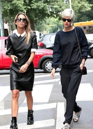Black Sheath Dress Outfits: 