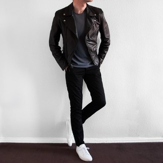 Black Brando Leather Jacket