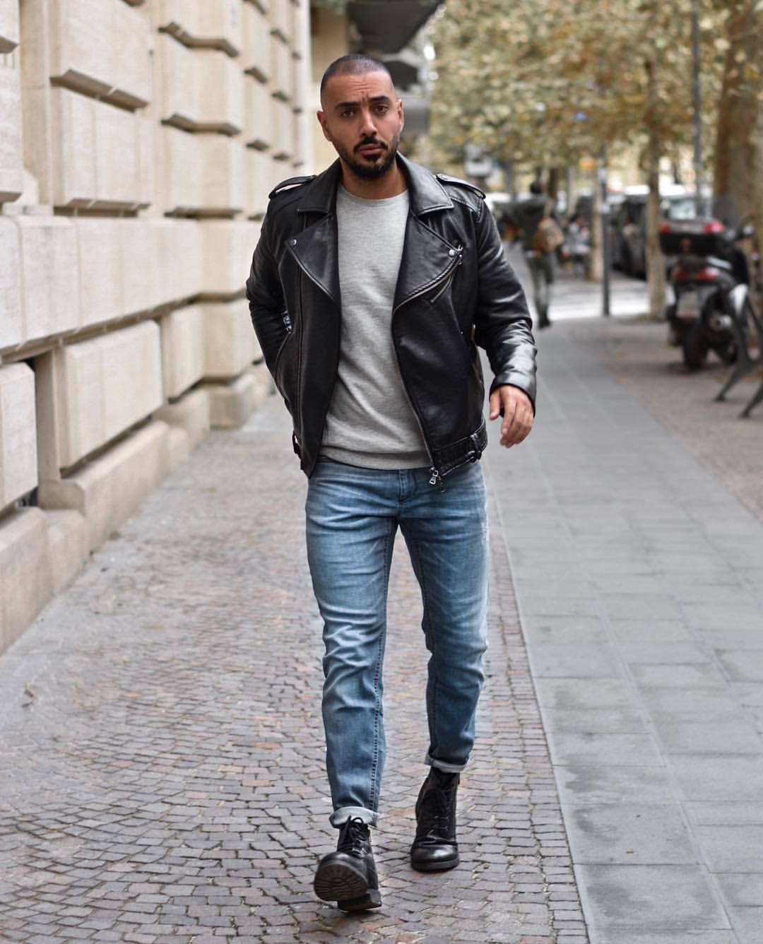 What To Wear With A Leather Jacket: Modern Looks For Men ...