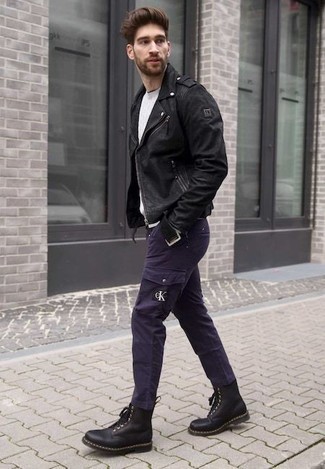 Black Leather Stooges Jacket