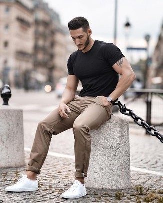 Cropped Chino Trousers