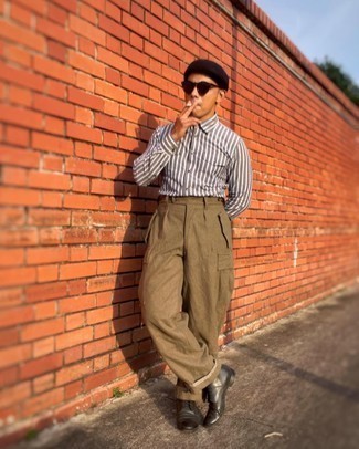 Brown Cargo Pants Outfits: 