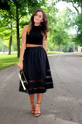 Black and White Leather Clutch Outfits: 