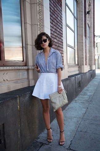 Grey Leather Clutch Outfits: 