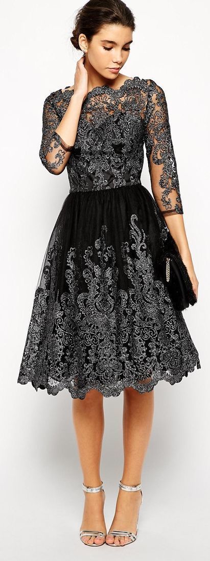 On list short sleeve lace fit & flare on sale dress bb dakota