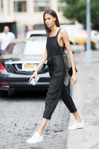 Black Jumpsuit Chill Weather Outfits: 