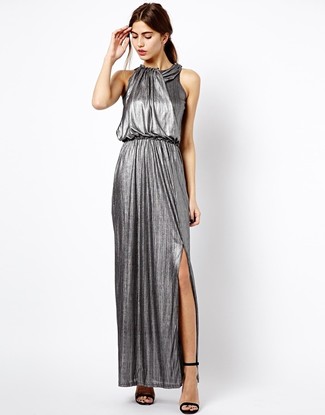 Silver Evening Dress Outfits: 