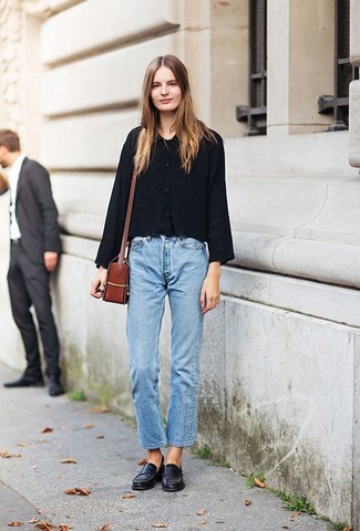 Black Loafers Outfits For Women: 