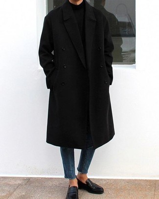 Black Smart Overcoat