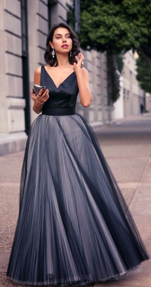 Silver Chiffon Evening Dress | ShopStyle