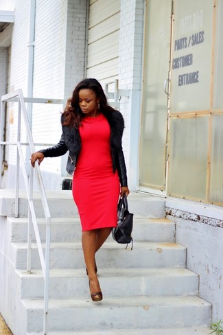 Red Bodycon Dress Outfits: 