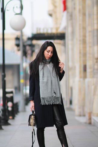 Grey Scarf Dressy Outfits For Women: 