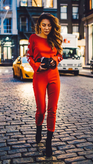 Red Jumpsuit Outfits: 