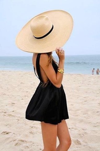 Fit And Flare Dress Black