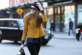 Navy Beret Outfits: 