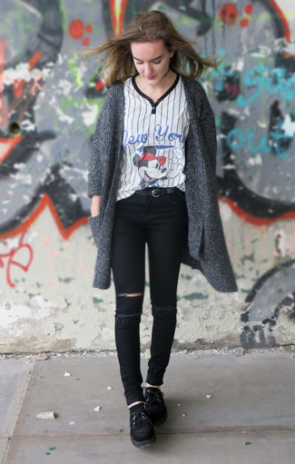 Grey Cardigan Outfits For Women: 