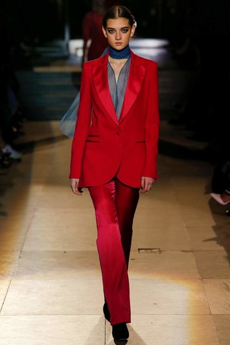 Red Suit Outfits For Women: 
