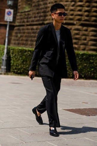 Black Wool Evert Suit
