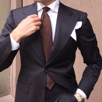 Black Classic Slim Suit