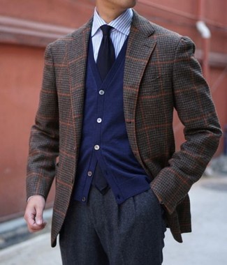 Two Button Check Jacket