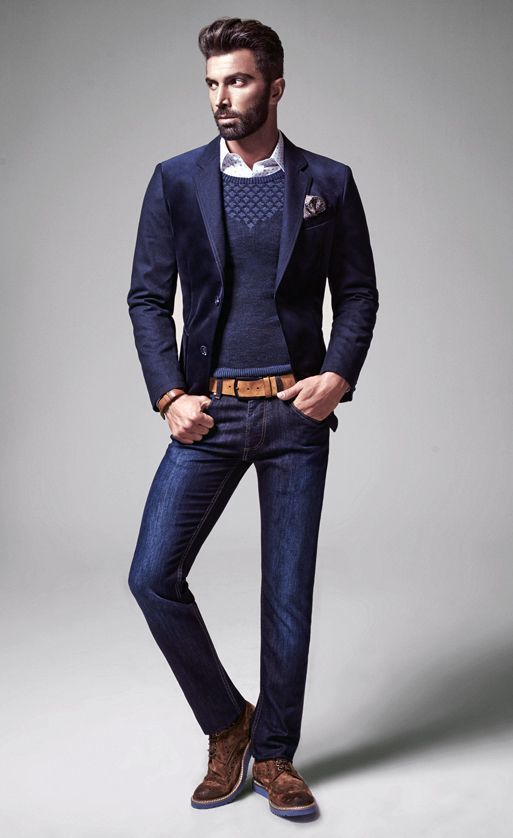 How To Wear a Navy Blazer With Navy Jeans | Men's Fashion