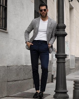 Patterned Knitted Blazer