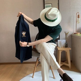 Embroidered Logo Single Breasted Blazer