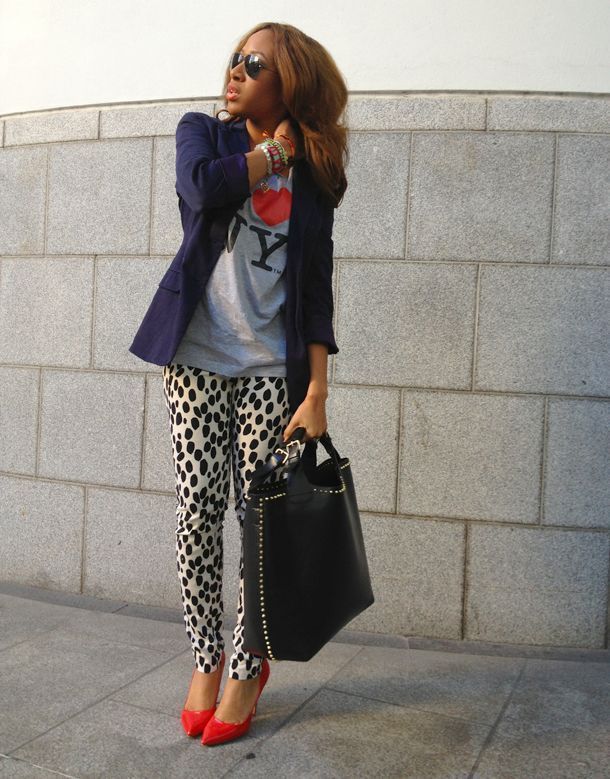 LEOPARD SKINNY PANTS